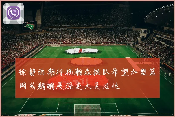 徐静雨期待杨瀚森换队希望加盟篮网或鹈鹕展现更大灵活性